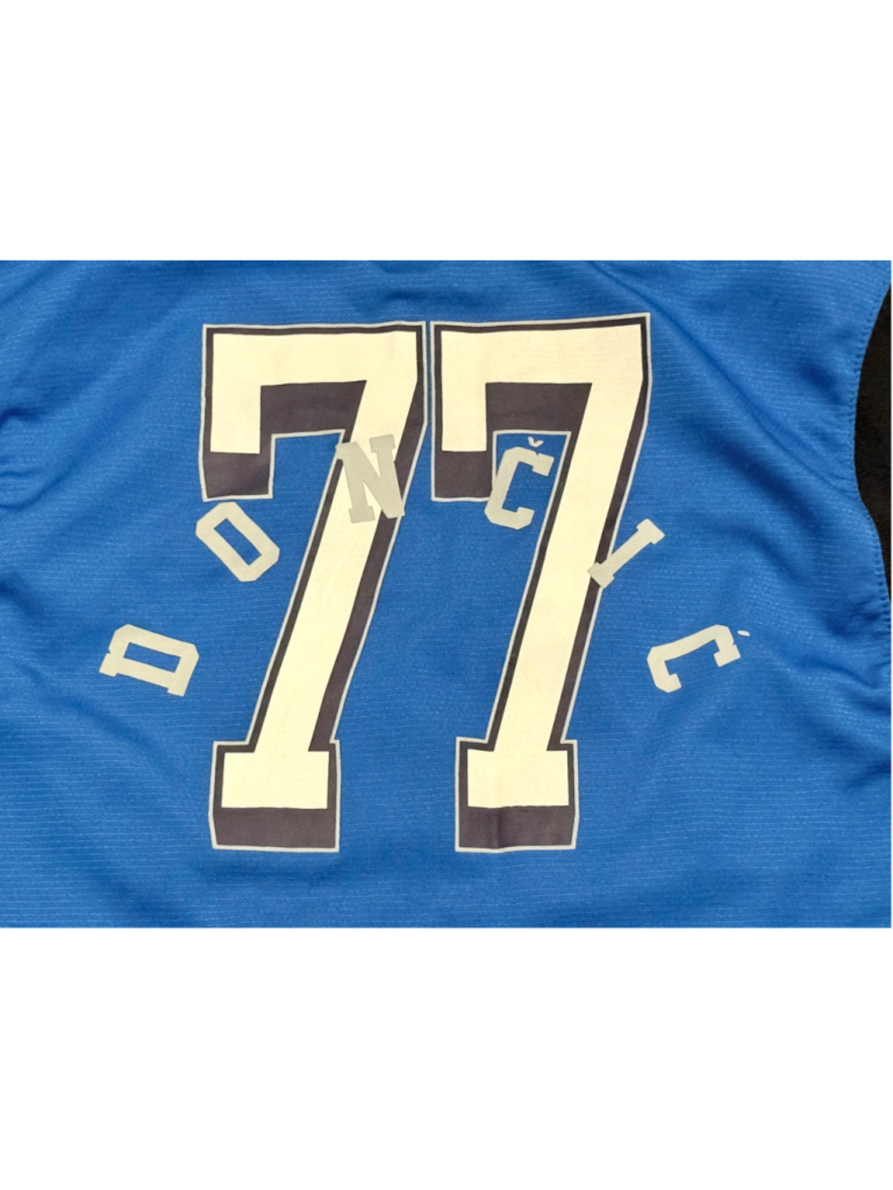 NBA Men's Dallas Mavericks LUKA DONCIC #77 Blue/Black Sleeveless Jersey Sz M - Picture 5 of 7